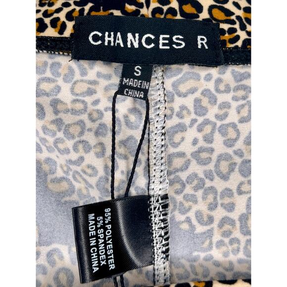 HALLOWEEN!!! Chances R Cheetah Bat print leggings Women Size S NWT - Picture 5 of 5
